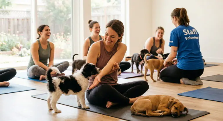 puppy yoga